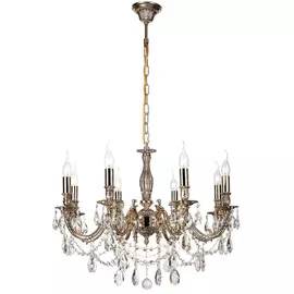 Люстра хрустальная на цепи Lucia tucci FIRENZE 141.8 COFFE GOLD