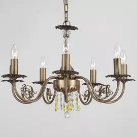 Люстра хрустальная на цепи Lucia tucci LAME 139.7 ANTIQUE NEW