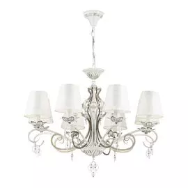 Люстра Maytoni Elegant ARM004-08-W 8хE14х40W Белый с Золотом