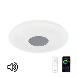 Люстра музыкальная с Bluetooth и пультом Citilux Light & Music хром CL703M50
