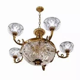 Люстра подвесная 5 рожков бронза Lamparasjana арт. 1320/5 Ab Asf