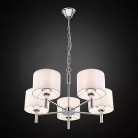 Люстра подвесная Citilux Аврора хром белый CL463150