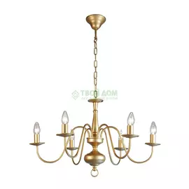 Люстра подвесная Citilux БОННА перл.-золот. 6 ламп (CL426162)