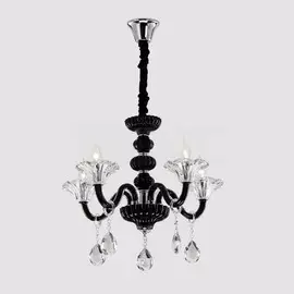 Люстра подвесная Citilux Ирида черный прозрачный CL351153