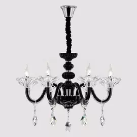 Люстра подвесная Citilux Ирида черный прозрачный CL351183