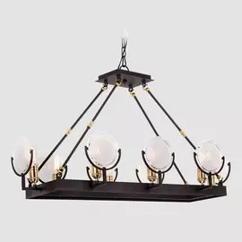 Люстра подвесная Citilux Тесла венге золото CL445281