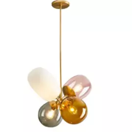 Люстра подвесная Elvan bass+glass 00175-е27x4