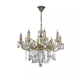 Люстра подвесная La Lampada Lam L 1063/8 Gold+Crystal