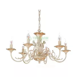 Люстра подвесная La Lampada Lam L 1202/6 Ivory Craquelet