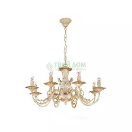 Люстра подвесная La Lampada Lam L 1202/8 Ivory Craquelet