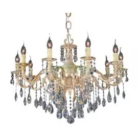 Люстра подвесная Ruggiu Lam L 1060/10 Ivory+Crystal