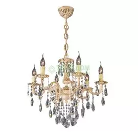 Люстра подвесная Ruggiu Lam L 1060/6 Ivory+Crystal