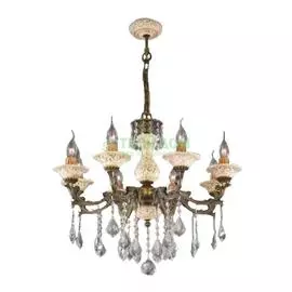 Люстра подвесная Ruggiu Lam L 1061/8 Bronz+Crystal