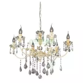 Люстра подвесная Ruggiu Lam L 1063/6 Ivory+Crystal