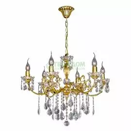 Люстра подвесная Ruggiu Lam L 1063/6 Gold+Crystal