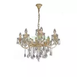 Люстра подвесная Ruggiu Lam L 1063/8 Ivory+Crystal