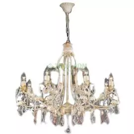 Люстра подвесная Ruggiu Rg 775/8 Ivory+Crystal