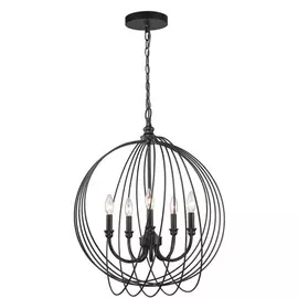 Люстра подвесная Toplight Dina TL1185H-05BK