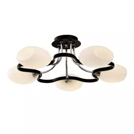 Люстра потолочная Citilux ОКТАВА Октава темный+хром 5 ламп (CL131152)