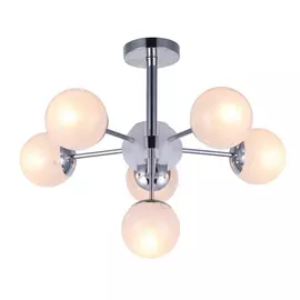 Люстра потолочная J-light MARCY 1197/6C E14*6*40W хром/прозрачный