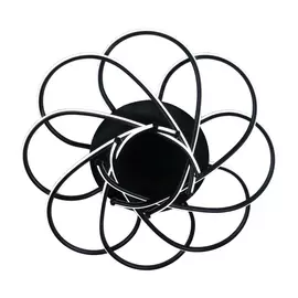 Люстра потолочная J-light VORTEX 5511/100C LED*98W черный/без плафона