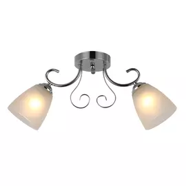 Люстра потолочная J-light WOS 3101/2C E27*2*60W хром/белый