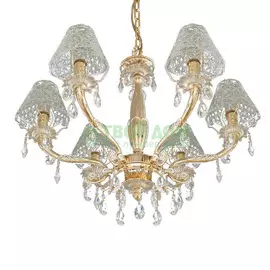 Люстра потолочная LAMPARASJANA 6 GOLD/WT ЛЮСТРА 1320