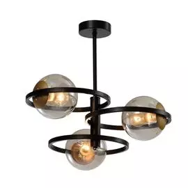 Люстра Rivoli Ariadna P3 Черный/античное золото 3хE14 40W