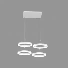 Люстра светодиодная подвесна Elvan LU00155-6-WH-4000K