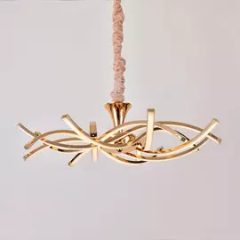 Люстра светодиодная подвесная Elvan LU00125-8-GLD