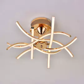 Люстра светодиодная потолочная Elvan LU00126-6-GLD