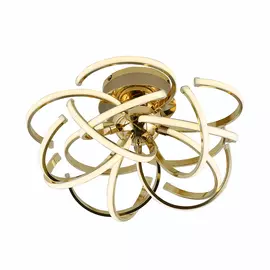 Люстра светодиодная потолочная Elvan LU00128-15-GLD