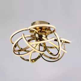 Люстра светодиодная потолочная Elvan LU00128-18-GLD