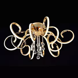 Люстра светодиодная потолочная Elvan LU00129-12-GLD