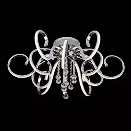 Люстра светодиодная потолочная Elvan LU00129-12-WH-CHR