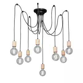 Люстра Vitaluce v4547-1/8pl, 8хе27 макс. 40вт, 8хe27 led макс. 15вт