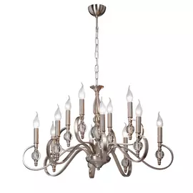 Люстра Vitaluce v5170/8+4, 12xe14 макс. 40вт, никель