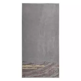 Махровое полотенце Cleanelly Lingotto молочное 50х100 см