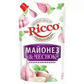 Майонез Mr.Ricco Майонез&amp;Чеснок 50% 375 г