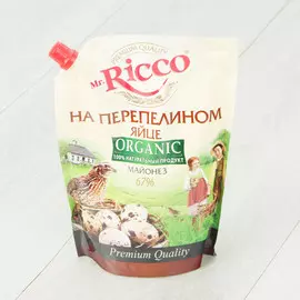 Майонез Mr.Ricco Organic на перепелином яйце 67% 800 мл