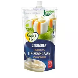 Майонез Слобода ОМЕГА 3-6-9, 400 мл