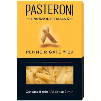 Макароны Pasteroni Перья рифленые №129 400г