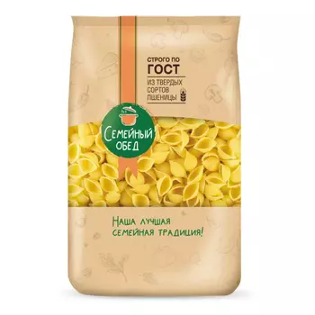Макароны Семейный обед Ракушка 400г