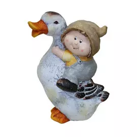 Мальчик с уткой бронза Тпк полиформ