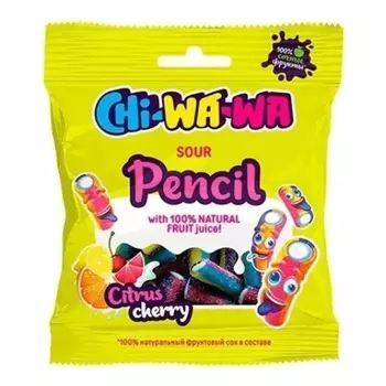 Мармелад Chi-wa-wa карандаш цитрус кислый 120 г