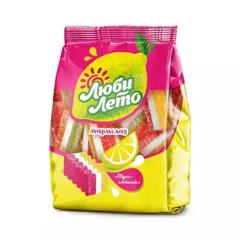 Мармелад Славконд Люби лето трехслойный 250 г
