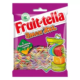 Мармелад жевательный Fruittella Змеи XXL с фруктовым соком 70 г