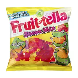 Мармелад жевательный Fruittella Звери Mix 150 г