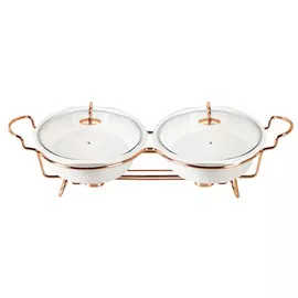 Мармит двойной Bekker керамика 1,8 л