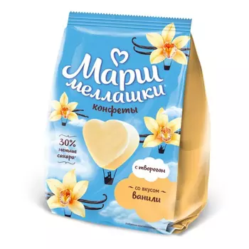 Маршлеллашки Красный октябрь творог ваниль 140 г